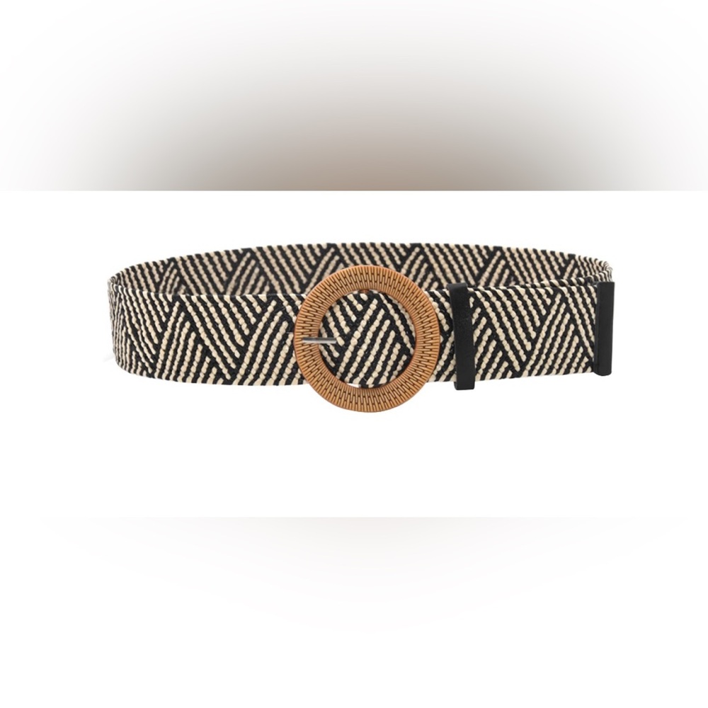 NWOTWoven Belt Black & White